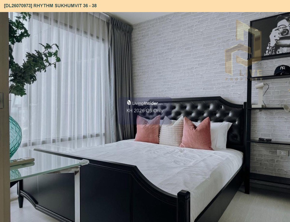 รูป DL26070973 ขายคอนโด ริทึ่ม สุขุมวิท 36 - 38 (Rhythm Sukhumvit 36 - 38) ใกล้ BTS ทองหล่อ พร้อมเข้าอยู่ โทรด่วน 0653619502 LineID @952jdxxk - รูปที่ 3/6