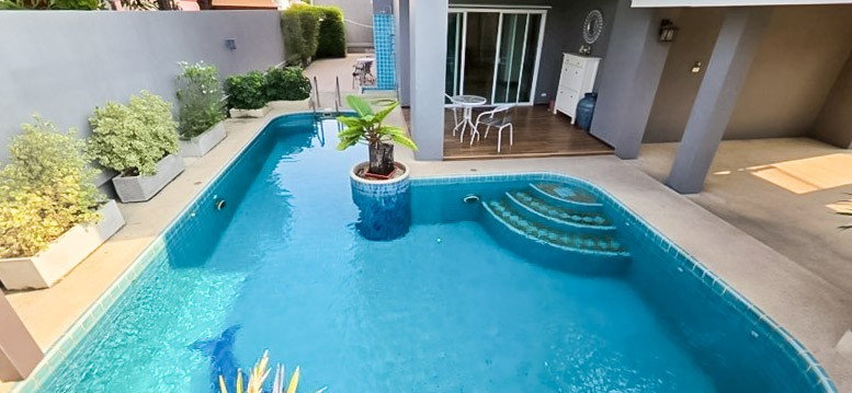 picture Pool Villa for Rent Jomtien Chaiyaphruek 4 Bedroom Private Pool - 3/16