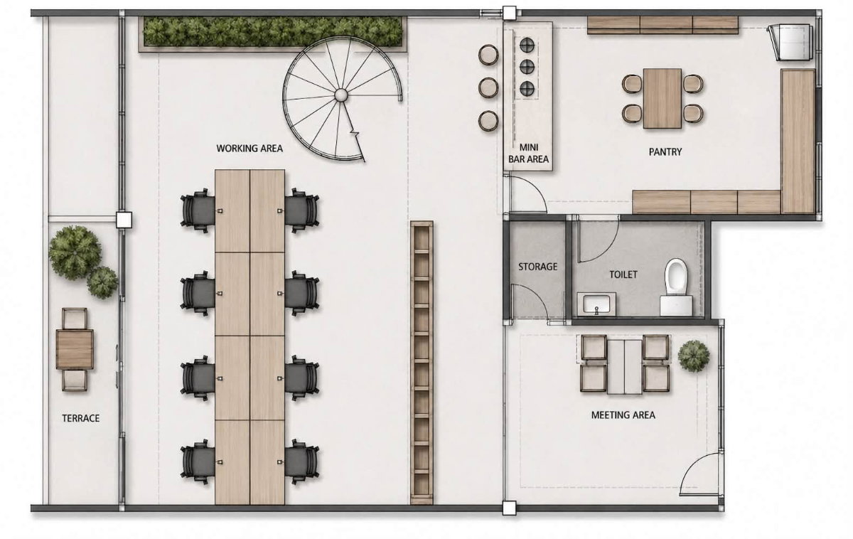 picture 🏢 HF123 | For Rent: Private Garden View Duplex Office in Ari | Special Promo: 85,000 THB/Month! - 16/17