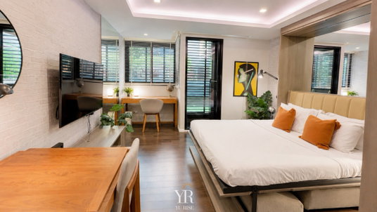 Circle Rein , beautiful, well decorated. Can go in and out easily, fully furnished, 1 bedroom, 1 bathroom, ready to move in.