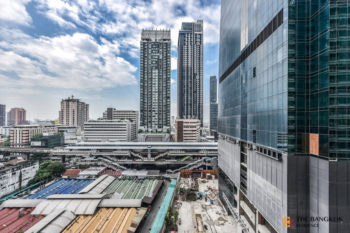 picture ð Baan Klang Krung SiamâPathumwan , Spacious 48.15 sq.m. corner unit with a great view, near BTS Ratchathewi - 8/8