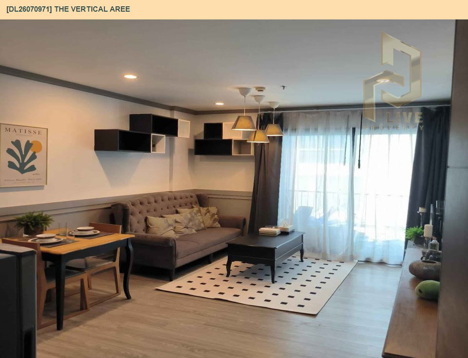 รูป DL26070971 ให้เช่าคอนโด เดอะ เวอติคอล อารีย์ (The Vertical Aree) ใกล้ BTS อารีย์ พร้อมเข้าอยู่ โทรด่วน 0614453194 LineID @952jdxxk - รูปที่ 3/6