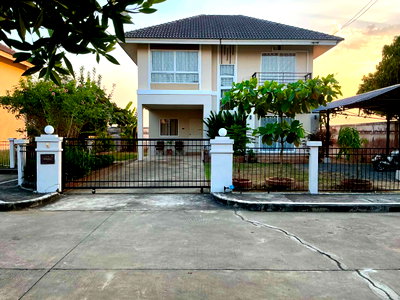 บ้านเดี่ยว ม.เนชั่น วิทยาเขตเชียงใหม่ :  บ้านเดี่ยวหลังมุม วิวทุ่งนา บรรยากาศสุดผ่อนคลาย @กาญกนกวิลล์ 11 สันทราย T. 063-6649056