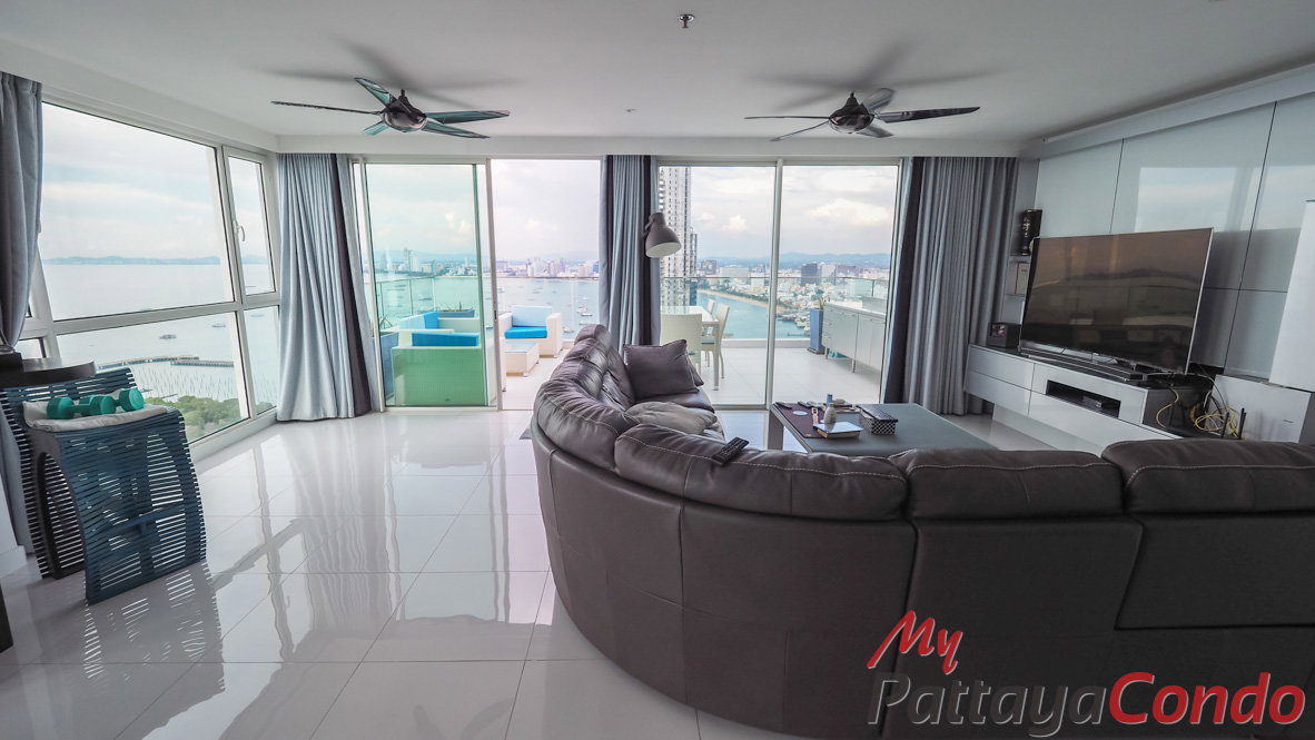 picture 🛏️ 3 Bed - 🛁 4 Bath - 🏙️ Sea View - 🌏 FOREIGN name - 🏢 Sky Residences Pattaya - Ref: AMR97 - 10/37