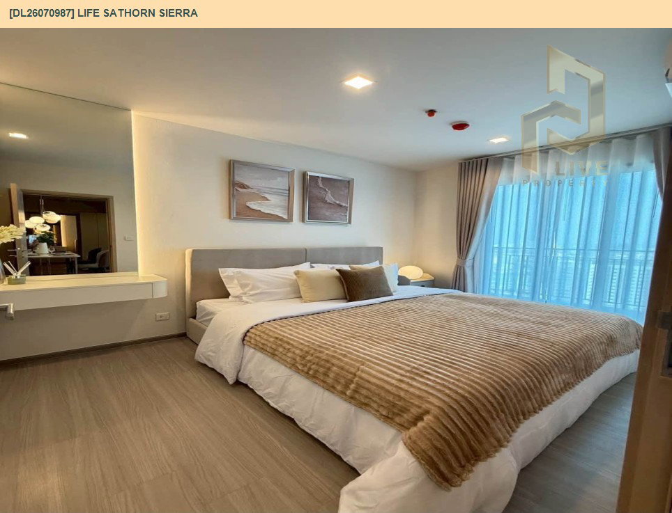 รูป DL26070987 ให้เช่าคอนโด ไลฟ์ สาทร เซียร์รา (Life Sathorn Sierra) ใกล้ BTS ตลาดพลู พร้อมเข้าอยู่ โทรด่วน 0638692663 LineID @952jdxxk - รูปที่ 4/7