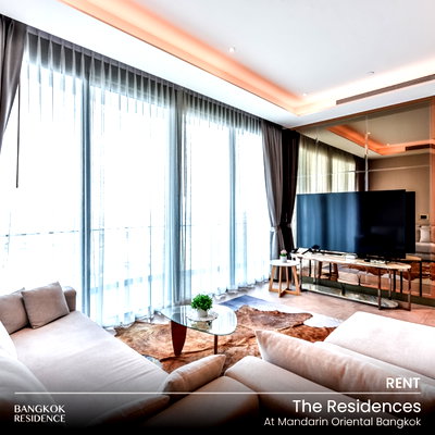 Condos for rent : Rental Condo 🌇 The Residences at Mandarin Oriental Bangkok, 2BR 120 sq.m. 200K 🌠 Beautiful River View Unit, Near BTS Charoen Nakhon & ICONSIAM 