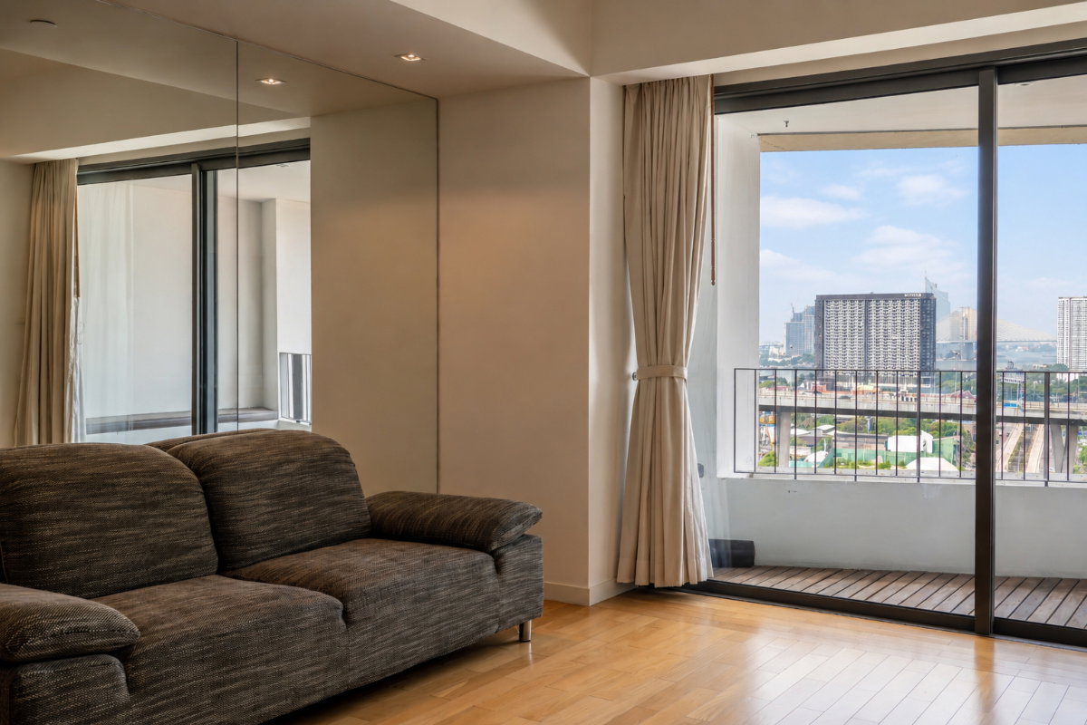 รูป 🔥 ราคาหลุดจอง! คอนโดหรูติดแม่น้ำThe Pano Rama 3 ห้องพร้อมอยู่ Fully Furnished วิวเมือง Luxury Skyline - รูปที่ 1/9