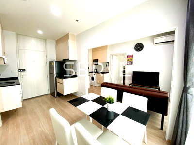 Condos for rent : Combined 2 Beds Large Room Super High Fl 30+ Fully furnished Good Location Close To MRT Thailand Cultural Centre Station  @   Noble Revolve Ratchada