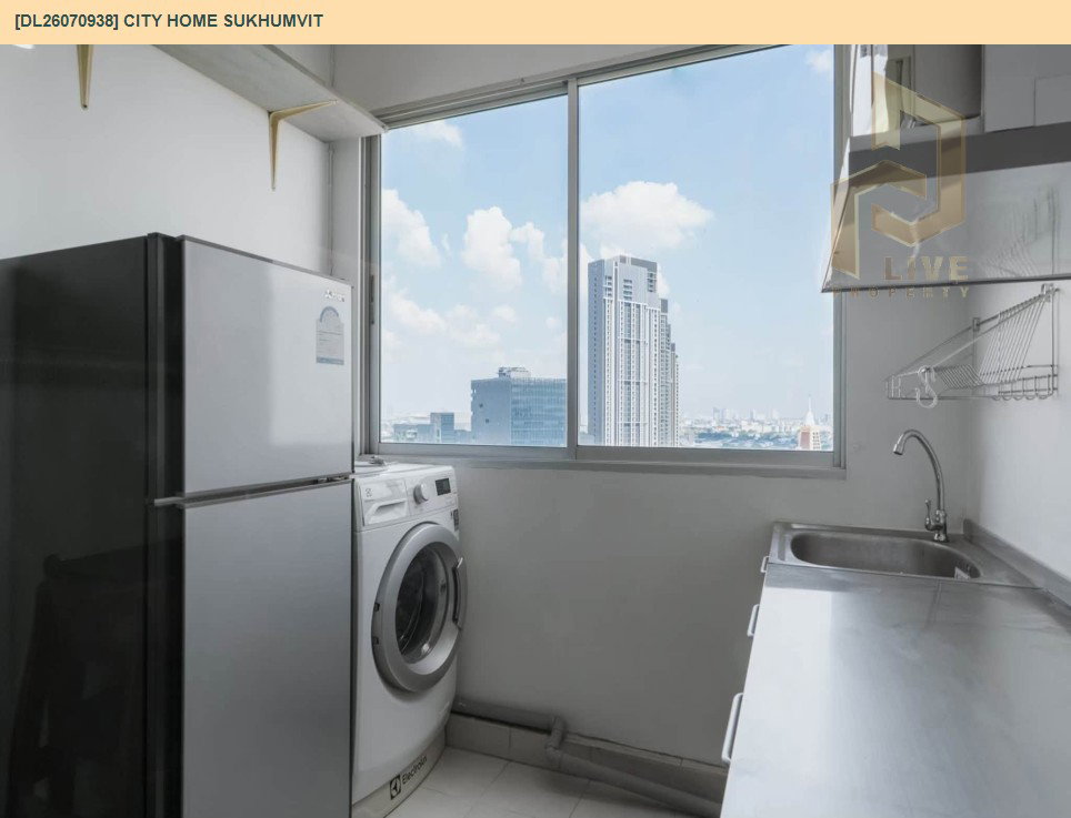 รูป DL26070938 ให้เช่าคอนโด ซิตี้ โฮม สุขุมวิท (City Home Sukhumvit) ใกล้ BTS อุดมสุข พร้อมเข้าอยู่ โทรด่วน 0614453194 LineID @952jdxxk - รูปที่ 9/11