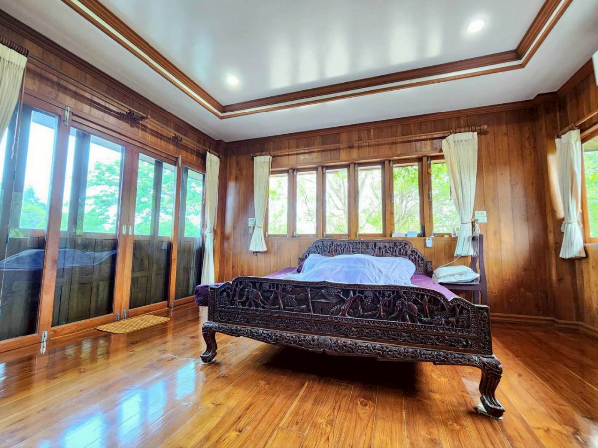 รูป ขายที่ดินพร้อมบ้านไม้สัก สไตล์รีสอร์ท เนื้อที่ 6:2:88ไร่ - รูปที่ 37/38