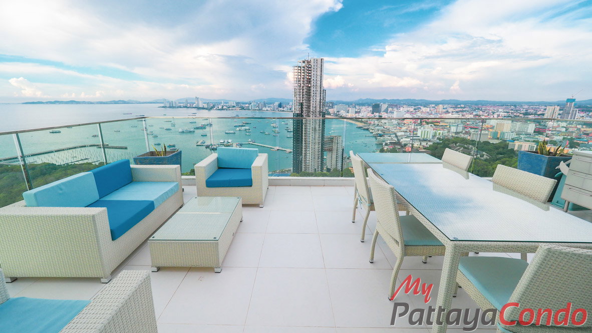 picture 🛏️ 3 Bed - 🛁 4 Bath - 🏙️ Sea View - 🌏 FOREIGN name - 🏢 Sky Residences Pattaya - Ref: AMR97 - 5/37
