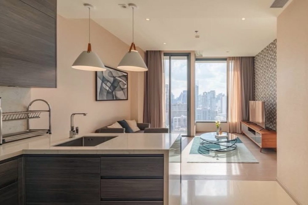 รูป ขาย -เช่าด่วน !! The Esse Asoke, 1 นอน, 1 น้ำ, วิวเมือง, ชั้นสูง 24++, มีอ่างอาบน้ำ !! Code C20221210631 แต่งครบ, พร้อมเข้าอยู่, ราคาพิเศษ!!📣📣 - รูปที่ 4/6