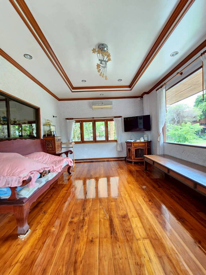 รูป ขายที่ดินพร้อมบ้านไม้สัก สไตล์รีสอร์ท เนื้อที่ 6:2:88ไร่ - รูปที่ 10/38