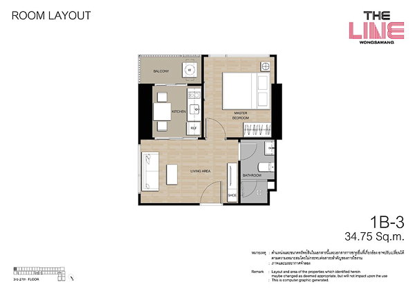 picture The Line Wongsawang Condo – 21st Floor, Corner Unit (Direct from Owner) - 12/13