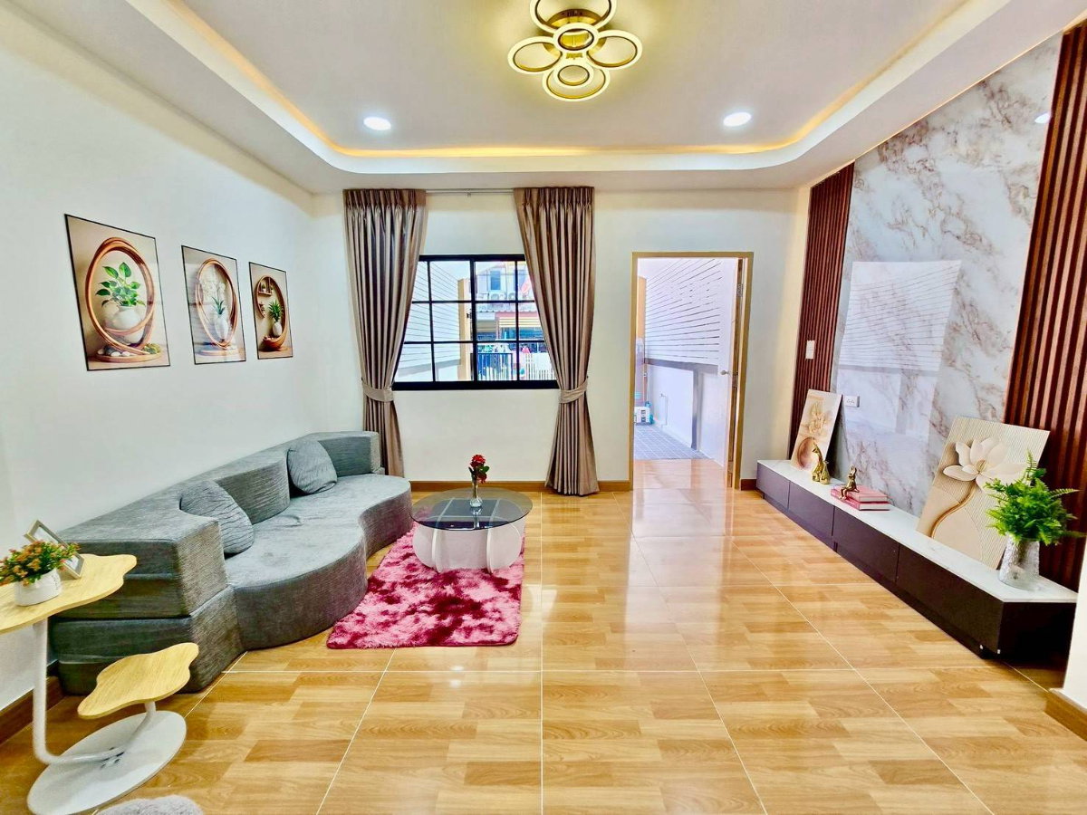 รูป ทาวน์เฮ้าส์ รีโนเวทใหม่ เฟอร์นิเจอร์สวย หมู่บ้านเมืองประชา ถ.หทัยราษฎร์ 35 ซ.67 คลองสามวา พร้อมอยู่ - รูปที่ 6/19