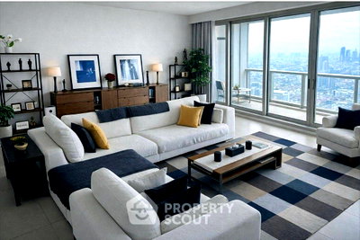 Condos for sale : Pet-Friendly 3-BR High-Floor 207 Sqm The River, 400m to BTS Saphan Taksin (ID 3101786)