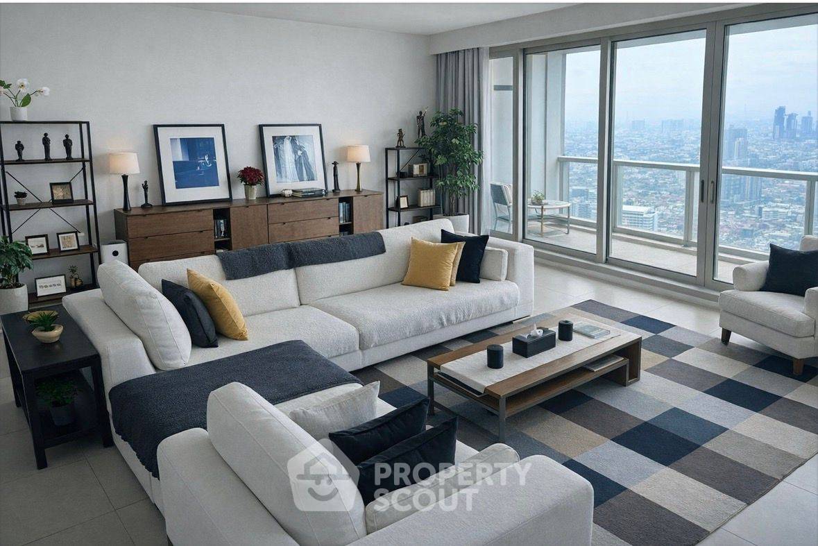 picture Pet-Friendly 3-BR High-Floor 207 Sqm The River, 400m to BTS Saphan Taksin (ID 3101786) - 1/12