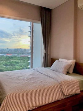 The Saint Residences For Rent | 1 Bed 29th Fl. Garden View, Newly Renovated, Near MRT/BTS