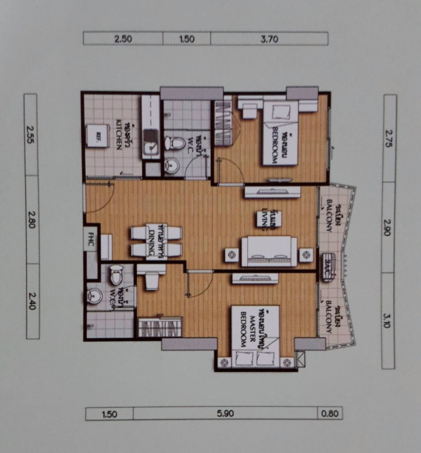 picture To sell, Supalai Veranda Ratchavipha Prachachuen (2-bed room) building C 8 floor ð line: eyannie - 21/21