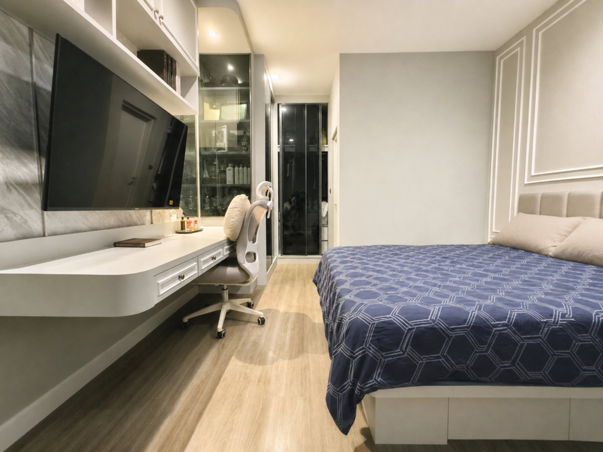 รูป ขาย บ้านเดี่ยว ตกแต่งผนังและBuild-inทั้งบ้าน Bangkok Boulevard Ramintra-Serithai2 สไตล์ Luxury Nordic 62.3 ตร.ว. - รูปที่ 26/34