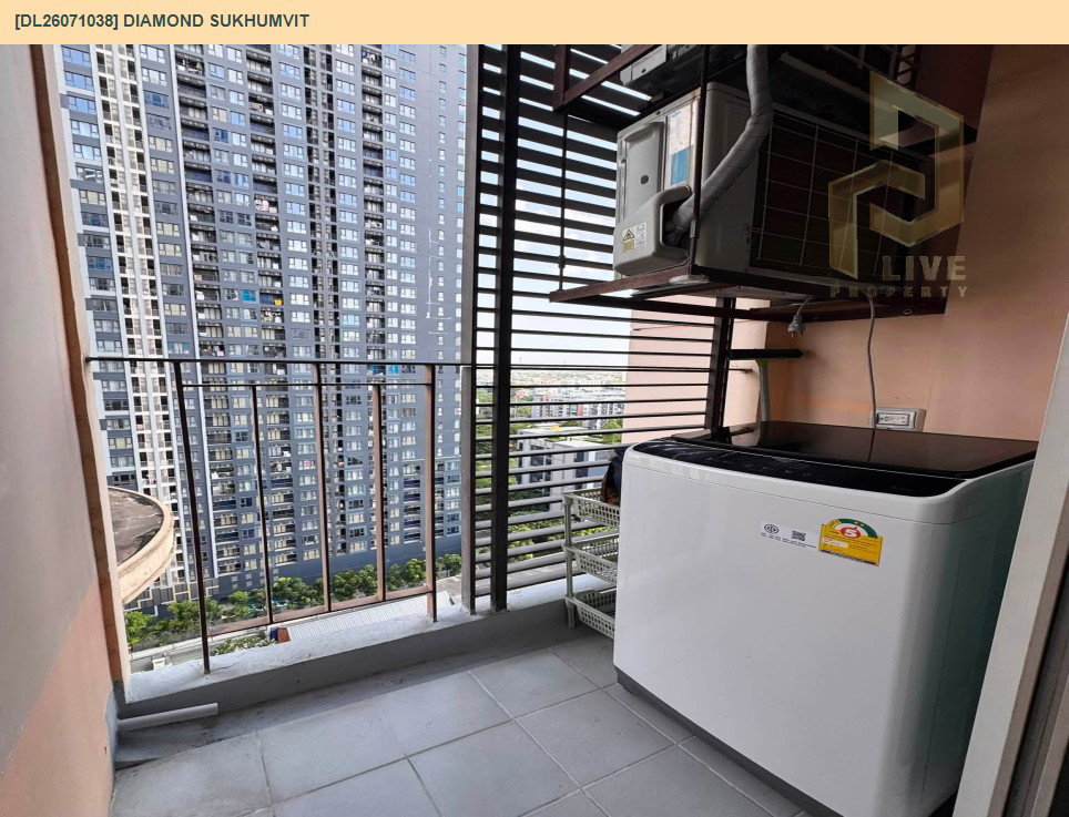 รูป DL26071038 ให้เช่าคอนโด ไดมอนด์ สุขุมวิท (Diamond Sukhumvit) ใกล้ BTS อ่อนนุช พร้อมเข้าอยู่ โทรด่วน 0614453194 LineID @952jdxxk - รูปที่ 7/7