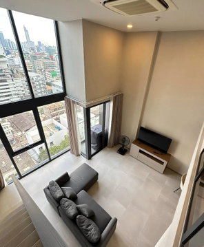 ✨🏙️ Cooper Siam | Duplex 1BR Condo for Rent | High Ceiling | Near BTS National Stadium, Chulalongkorn University & Samyan