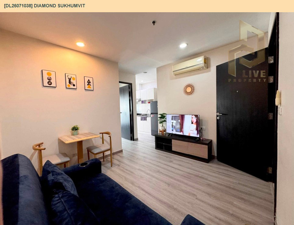 รูป DL26071038 ให้เช่าคอนโด ไดมอนด์ สุขุมวิท (Diamond Sukhumvit) ใกล้ BTS อ่อนนุช พร้อมเข้าอยู่ โทรด่วน 0614453194 LineID @952jdxxk - รูปที่ 3/7