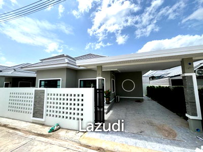 บ้านเดี่ยว ทับใต้ ประจวบคีรีขันธ์ : บ้านเดี่ยวชั้นเดียว 130 ตร.ม. ทำเลทับใต้ หัวหิน ในโครงการบ้านจัดสรรขนาดใหญ่