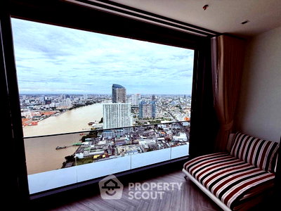 คอนโดให้เช่า : คอนโด 2 ห้องนอน ชั้น 40 Chapter Charoennakhorn - Riverside ใกล้ BTS กรุงธนบุรี (ID 2810623)