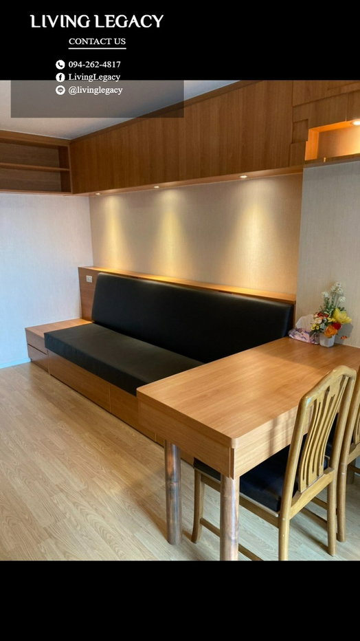 รูป SJOS5F เช่าด่วน คอนโด Lumpini Place Srinakarin - Huamark Station 32 ตร.ม. | ชั้น 12 | 1 นอน 1 น้ำ | 13,500 บาท/เดือน | LINE: @livinglegacy - รูปที่ 6/6
