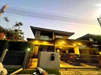 บ้านเดี่ยว นนทบุรี : 🔥ขาย บ้านเดี่ยว โครงการหมู่บ้าน สราญสิริชัยพฤกษ์-แจ้งวัฒนะ ถนนหอการค้าไทย ใกล้โรงเรียนนานาชาติ SISB พร้อมเฟอร์นิเจอร์และสิ่งอำนวยความสะดวกครบครัน ✅