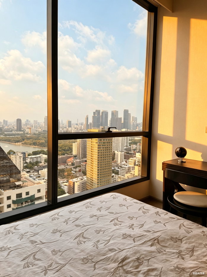 รูป Luxury 3-Bedroom for Rent at Celes Asoke – Prime Asoke - รูปที่ 5/17