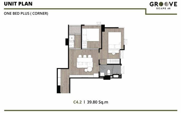 รูป 2 ห้องนอน🦊HunterCondo🦊ห้วยขวาง💥กรู๊ฟ สเคป 48🔴🟢🟡 - รูปที่ 14/14