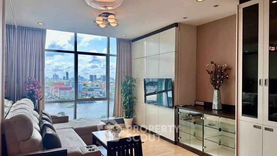 picture 2-BR Condo For Rent, Baan Sathorn Chaopraya, Near BTS Krung Thon Buri (ID 3098902) - 2/12