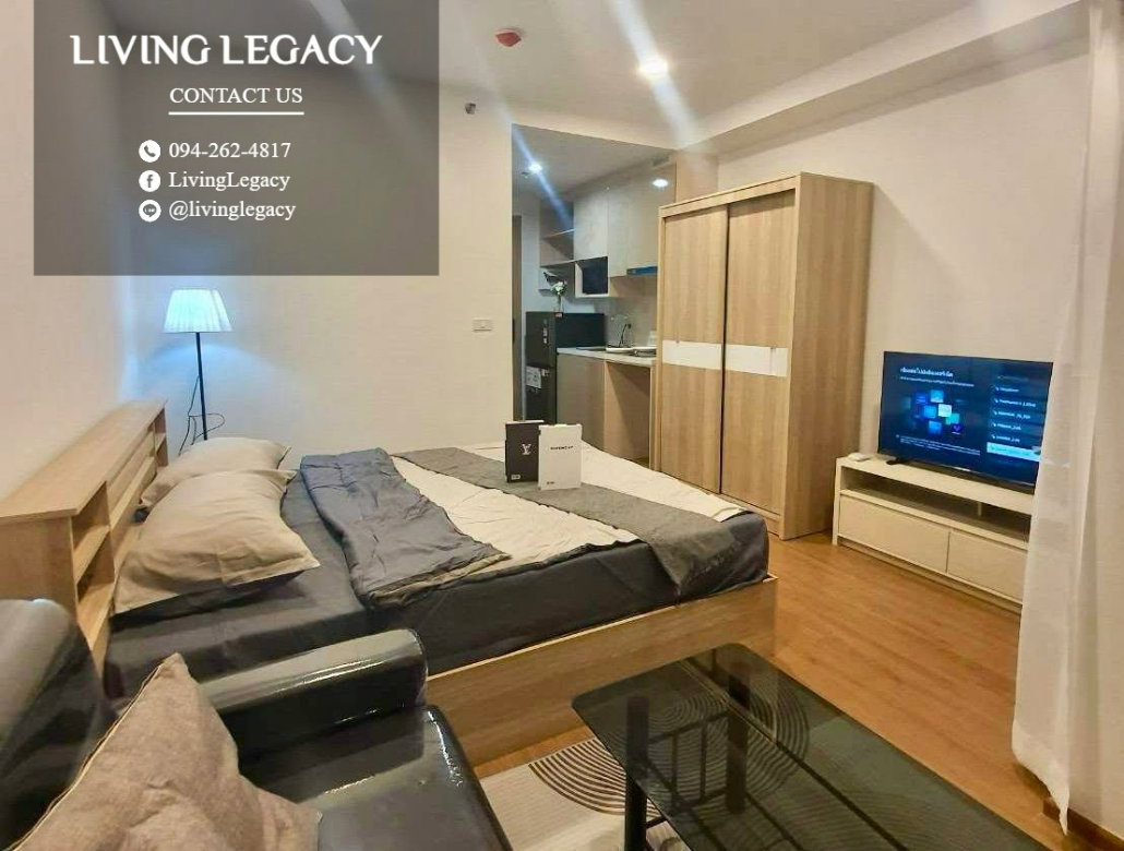 รูป TID96A เช่าด่วน! The Livin Ramkhamhaeng 1 นอน 24 ตร.ม. ชั้น 10 | 10,000 บาท/เดือน | LINE: @livinglegacy - รูปที่ 3/9