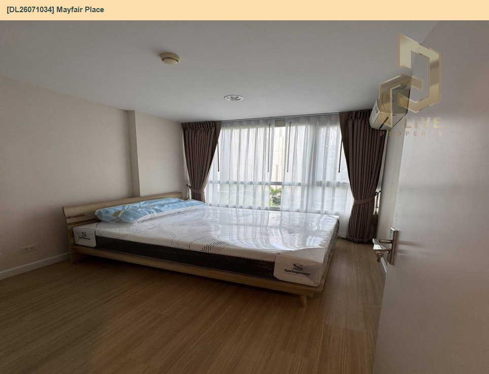 รูป DL26071034 ให้เช่าคอนโด เมย์แฟร์ เพลส (Mayfair Place) ใกล้ BTS ปุณณวิธี พร้อมเข้าอยู่ โทรด่วน 0614453194 LineID @952jdxxk - รูปที่ 4/6