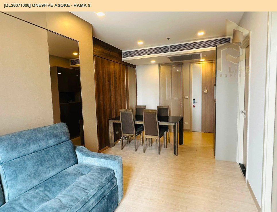 รูป DL26071006 ให้เช่าคอนโด วันไนน์ไฟว์ อโศก - พระราม 9 (One9Five Asoke - Rama 9) ใกล้ MRT พระราม 9 พร้อมเข้าอยู่ โทรด่วน 0653619502 LineID @952jdxxk - รูปที่ 2/6