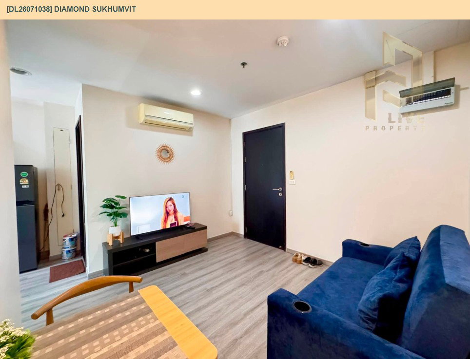 รูป DL26071038 ให้เช่าคอนโด ไดมอนด์ สุขุมวิท (Diamond Sukhumvit) ใกล้ BTS อ่อนนุช พร้อมเข้าอยู่ โทรด่วน 0614453194 LineID @952jdxxk - รูปที่ 2/7
