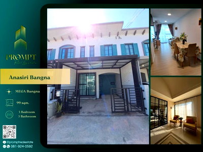 Houses for rent Ruamchai Pracharuk Hospital : AB06054 - Anasiri Bangna : MEGA Bangna