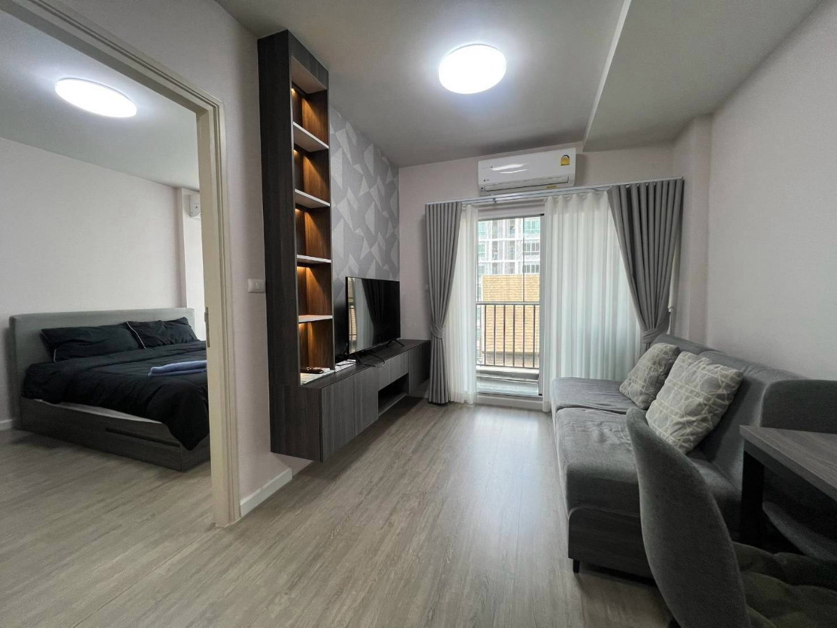 รูป D Condo Rin ให้เช่า 12,000 บาท/เดือน 🛏️ #ติดเซ็นทรัลเฟสฯ ว่างพร้อมอยู่ ฟรีไวไฟ - รูปที่ 4/14