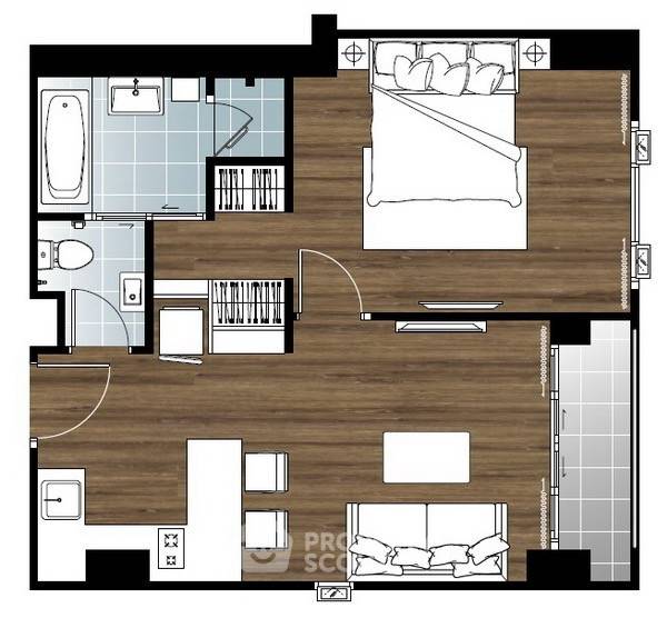 picture High-Floor 2-BR 78 Sqm At Chewathai Residence Bang Pho 100m MRT Bang Pho (ID 3100666) - 12/13