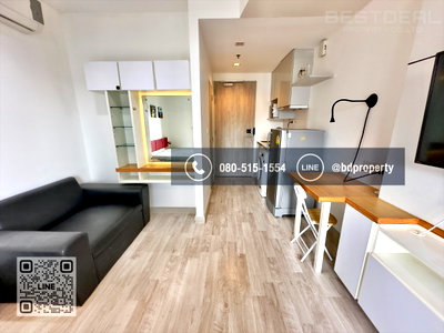 Condos for rent : Bestdeal  FOR RENT Studio 22 sqm. Rental 13,500 THB /month CONDO “IDEO MOBI RAMA 9” Near Phraram Kao 9 MRT Station 80 meters.