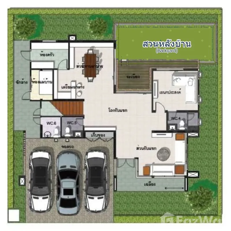 รูป บ้านเดี่ยวให้เช่า 4 ห้องนอน ในโครงการ บลูลากูน 2 6597675 - รูปที่ 3/17
