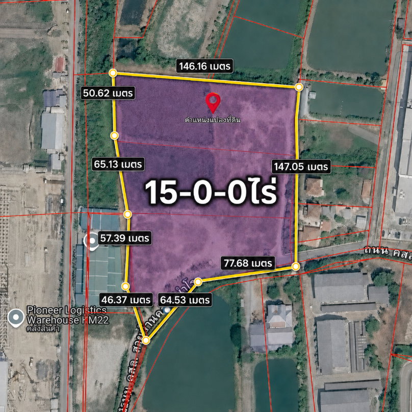 รูป 📢ที่ดินผังสีม่วง 15 ไร่ ถมแล้ว! บางนา-ตราด กม.22 พร้อมสร้างโรงงาน-คลังสินค้าทันที‼️ - รูปที่ 4/10