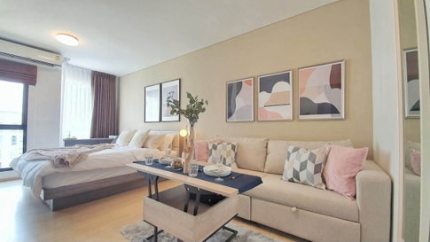 Unio Sukhumvit 72 Phase 2 | 9,500 บาท/เดือน | เดินถึง BTS แบริ่ง 650 ม. พร้อมอยู่ เฟอร์ครบ