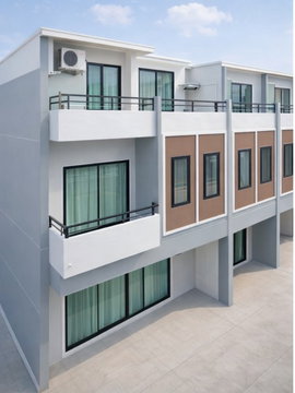 Central Salaya 1.6 km., near Mahidol University, Salaya 900 m. Townhouse for rent, 2 floors, 20 sq m, 160 sq m, 2 bedrooms, 2 bathrooms.