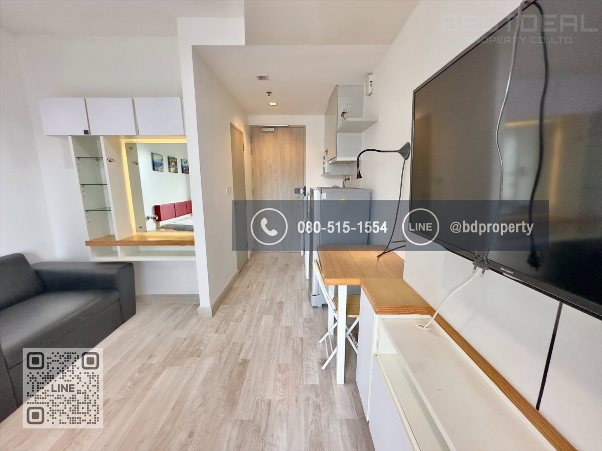 รูป Bestdeal ให้เช่า Studio 22ตรม.ราคา 13,500/เดือนเท่านั้น เฟอร์นิเจอร์และเครื่องใช้ไฟฟ้าครบ “IDEO MOBI RAMA 9” ใกล้MRT และ เซ็นทรัลพระราม 9 เพียง 80 ม. - รูปที่ 4/11