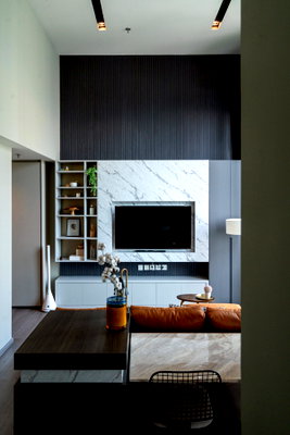 ขายคอนโด : ขายคอนโด The Reserve Phahol-Pradipat | Rare Loft ห้องมุม วิวสวน เพดานสูง