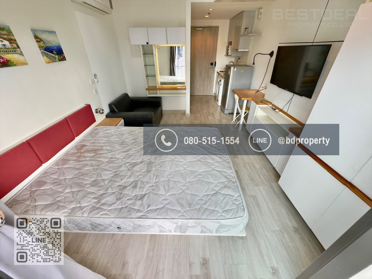 รูป Bestdeal ให้เช่า Studio 22ตรม.ราคา 13,500/เดือนเท่านั้น เฟอร์นิเจอร์และเครื่องใช้ไฟฟ้าครบ “IDEO MOBI RAMA 9” ใกล้MRT และ เซ็นทรัลพระราม 9 เพียง 80 ม. - รูปที่ 5/11