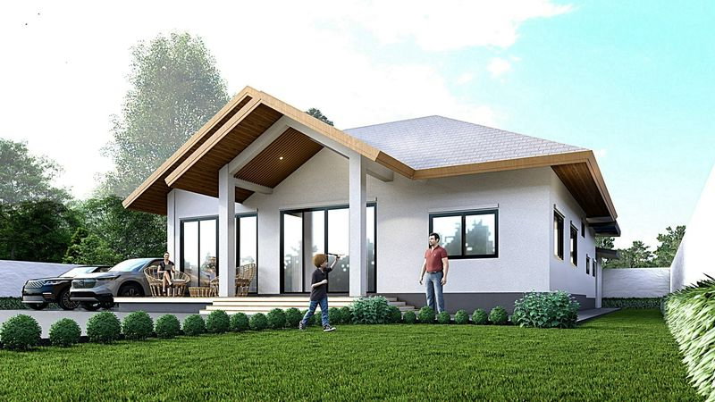 รูป 🏡 บ้านสไตล์ร่วมสมัย (Contemporary Style) ทำเลดี หน้าอำเภอสารภี T. 063-6649056 - รูปที่ 2/11